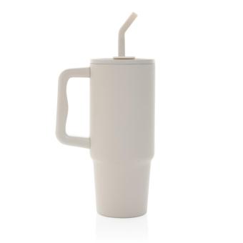 XD Collection Embrace Deluxe Becher aus RCS recyceltem Edelstahl 900ml Beige