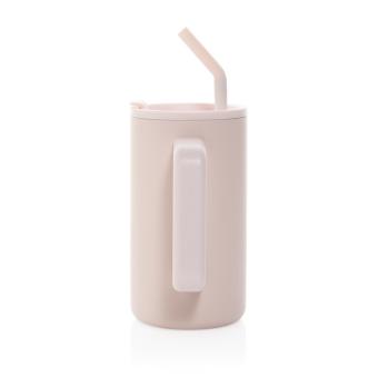 XD Collection Cube Becher aus RCS recyceltem Stahl 800ml Rosa