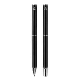 Swiss Peak Cedar RCS certified recycled aluminum pen set Black