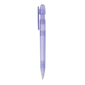 XD Collection Devin transparenter Stift aus GRS zertifiziertem rABS Lila