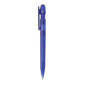 XD Collection Devin transparenter Stift aus GRS zertifiziertem rABS Blau