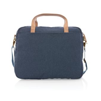 XD Collection Impact AWARE™ 16 oz. recycled canvas laptop bag Aztec blue