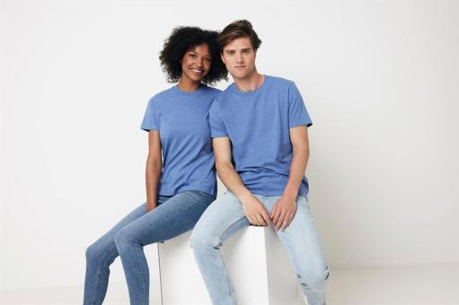 Iqoniq Manuel ungefärbtes T-Shirt aus recycelter Baumwolle, Heideblau Heideblau | XS