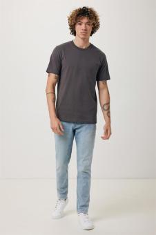 Iqoniq Brett recycled cotton t-shirt, anthracite Anthracite | XXS