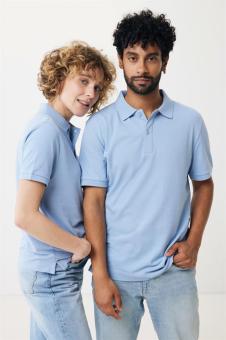 Iqoniq Yosemite Piqué-Poloshirt aus recycelter Baumwolle, himmelblau Himmelblau | L