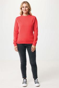 Iqoniq Zion Rundhals-Sweater aus recycelter Baumwolle, Üppiges Rot Üppiges Rot | XXS