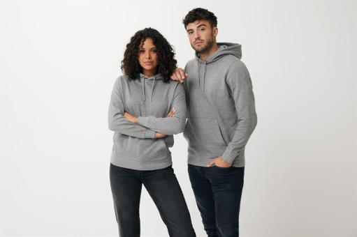 Iqoniq Rila Lightweight Hoodie aus recycelter Baumwolle, Ungefärbtes helles anthrazit Ungefärbtes helles anthrazit | XXS