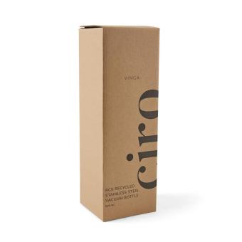 VINGA Ciro RCS recycelte Vakuumflasche 800ml Schwarz