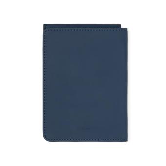 VINGA Baltimore RCS recycelte Polyester-RFID-Reisepasshülle Navy