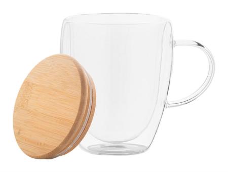 Grobina glass thermo mug Nature