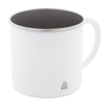 Hossa Tasse aus recyceltem Edelstahl Weiß