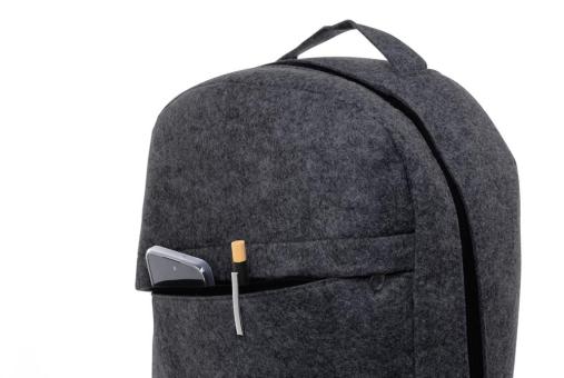 Refelt Back RPET-Filz-Rucksack Dunkelgrau