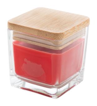 Cubama candle, strawberry Red