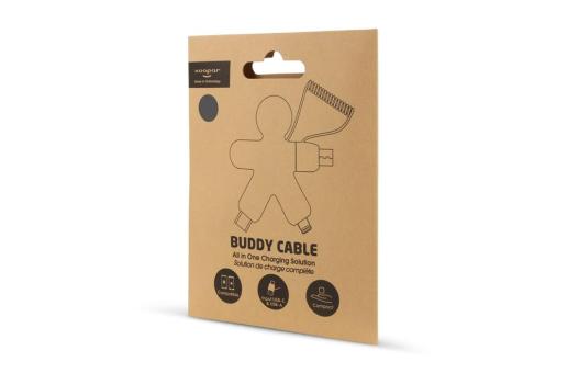 2064 | Xoopar Buddy Eco GRS Charging Cable Schwarz