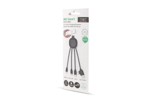 4000 | Xoopar Iné Smart Charging cable with NFC Black