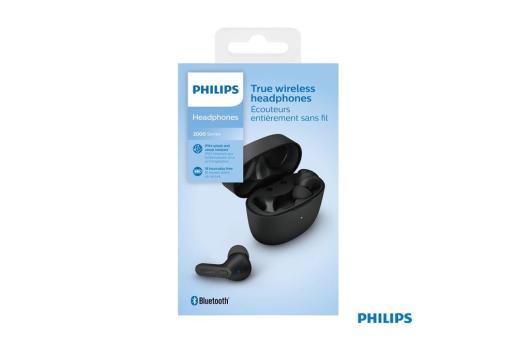 Philips Audio TAT2206 | Philips TWS In-Ear Earbuds With Silicon buds Schwarz