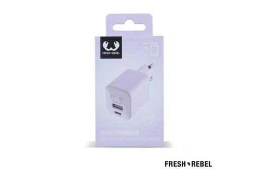 2WC30 I Fresh 'n Rebel Mini Charger USB-C + A PD // 30W Lila