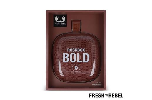 1RB5100 | Fresh 'n Rebel Rockbox Bold Xs splashproof TWS speaker 4W Light red