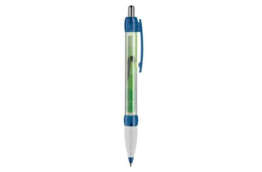 Banner-pen, grip transparent Transparent blue