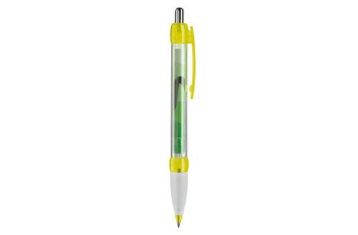 Banner-pen, grip transparent Transparent yellow