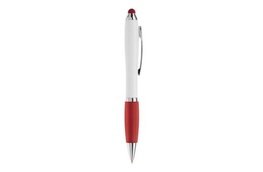 Ball pen Hawaï stylus hardcolour White/red