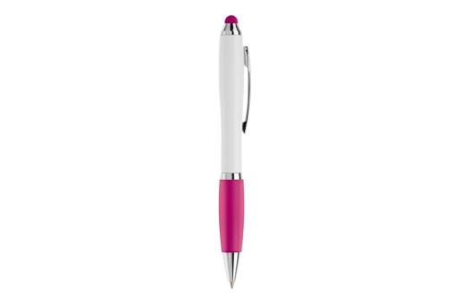 Kugelschreiber Hawaï Stylus weiß Rosa/weiß