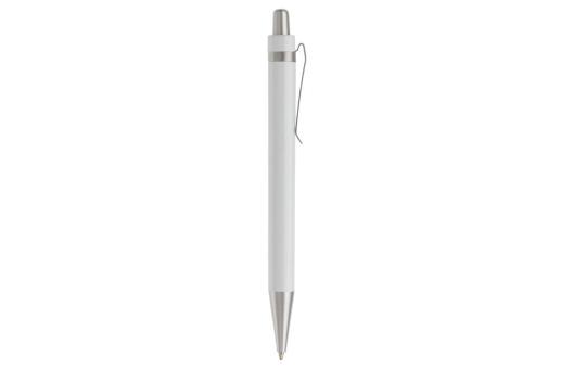 Ball pen Antarctica metal clip White