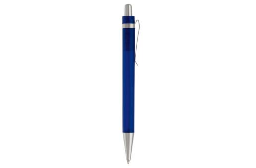 Ball pen Antarctica metal clip Transparent blue