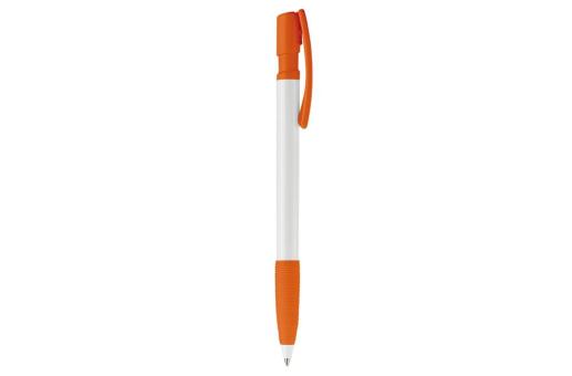 Nash ball pen rubber grip hardcolour Orange/white