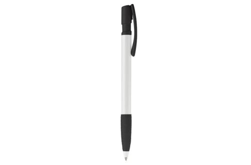 Nash ball pen rubber grip hardcolour White/black