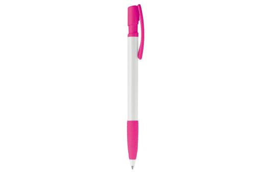 Nash ball pen rubber grip hardcolour Pink/white