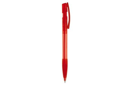 Nash ball pen rubber grip transparent Transparent red