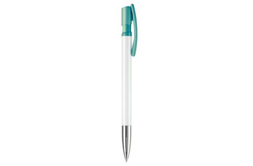 Nash ball pen metal tip hardcolour Turquoise/white