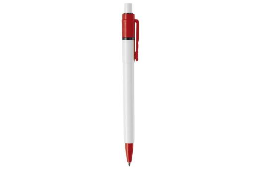 Ball pen Baron Colour hardcolour White/red