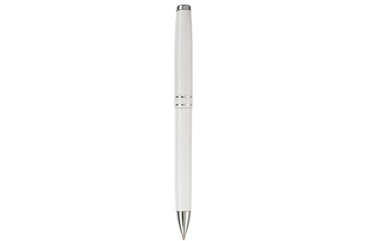 Pen set 2 stripes barrel metal White