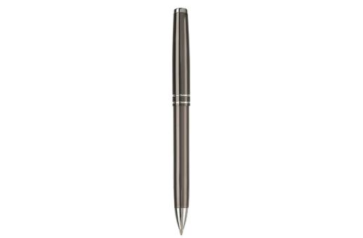 Pen set 2 stripes barrel metal Dark grey