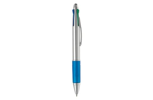 Ball pen 4 colours Blue/silver