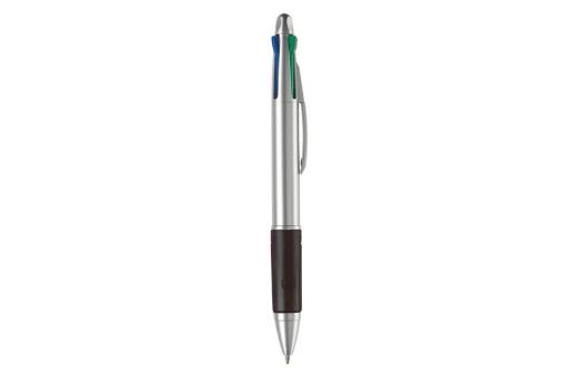 Ball pen 4 colours Silver/black