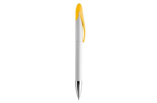 Speedy ball pen twist metal tip White/yellow