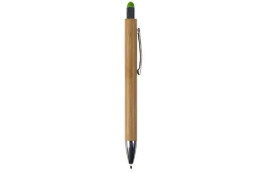 Ball pen New York bamboo with stylus Green