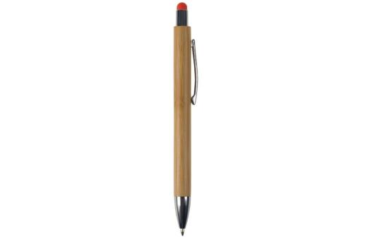 Ball pen New York bamboo with stylus Orange