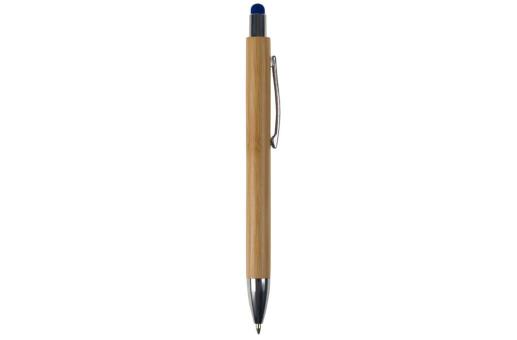 Ball pen New York bamboo with stylus Aztec blue