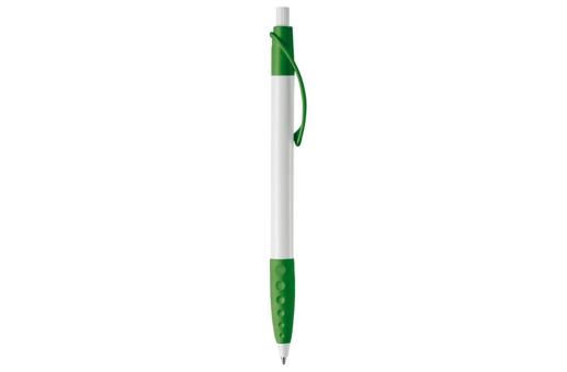 Cosmo ball pen rubber grip HC White/green