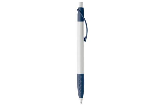 Cosmo ball pen rubber grip HC White/blue