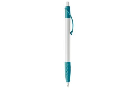 Cosmo ball pen rubber grip HC Turquoise/white