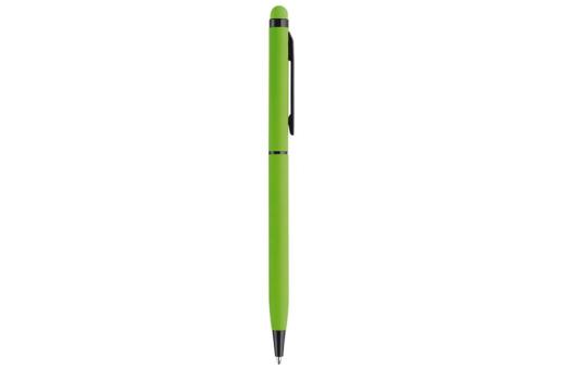 Slim stylus rubberised Light green