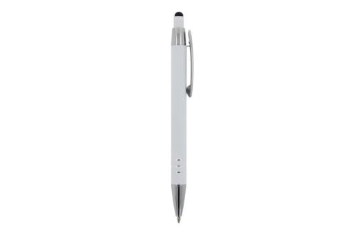 Ball pen Athens Metal soft touch White