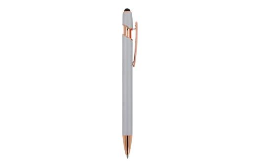 Ball pen Paris Deluxe Metal Rubberised Silver