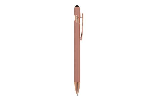 Kugelschreiber Paris Deluxe Metall gummiert Rose gold