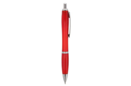 Ball pen Hawaii transparent Ocean Bound Plastic Transparent red